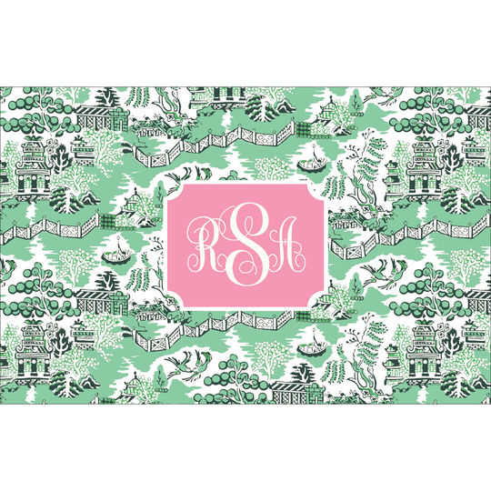 Green Chinoiserie Placemats
